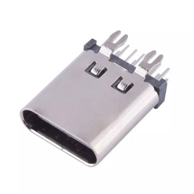 اتصال عمودی DIP USB Type C 14 پین 10.5mm 180 درجه